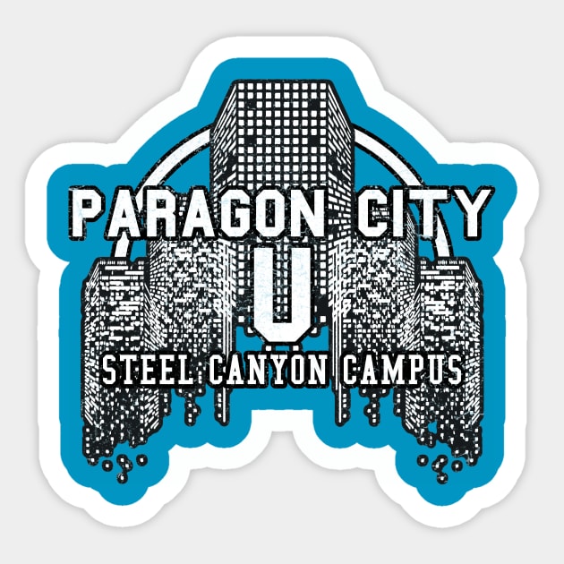 City of Heroes University - Steel Canyon Sticker by talenlee